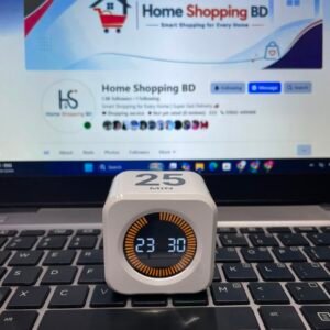 White Pomodoro Timer for Study – LCD Display