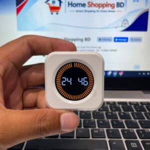 White Pomodoro Timer for Study – LCD Display