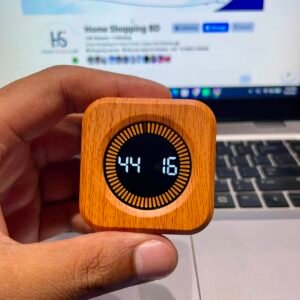 Wooden Pomodoro Cube Timer BD – 3 Months Warranty