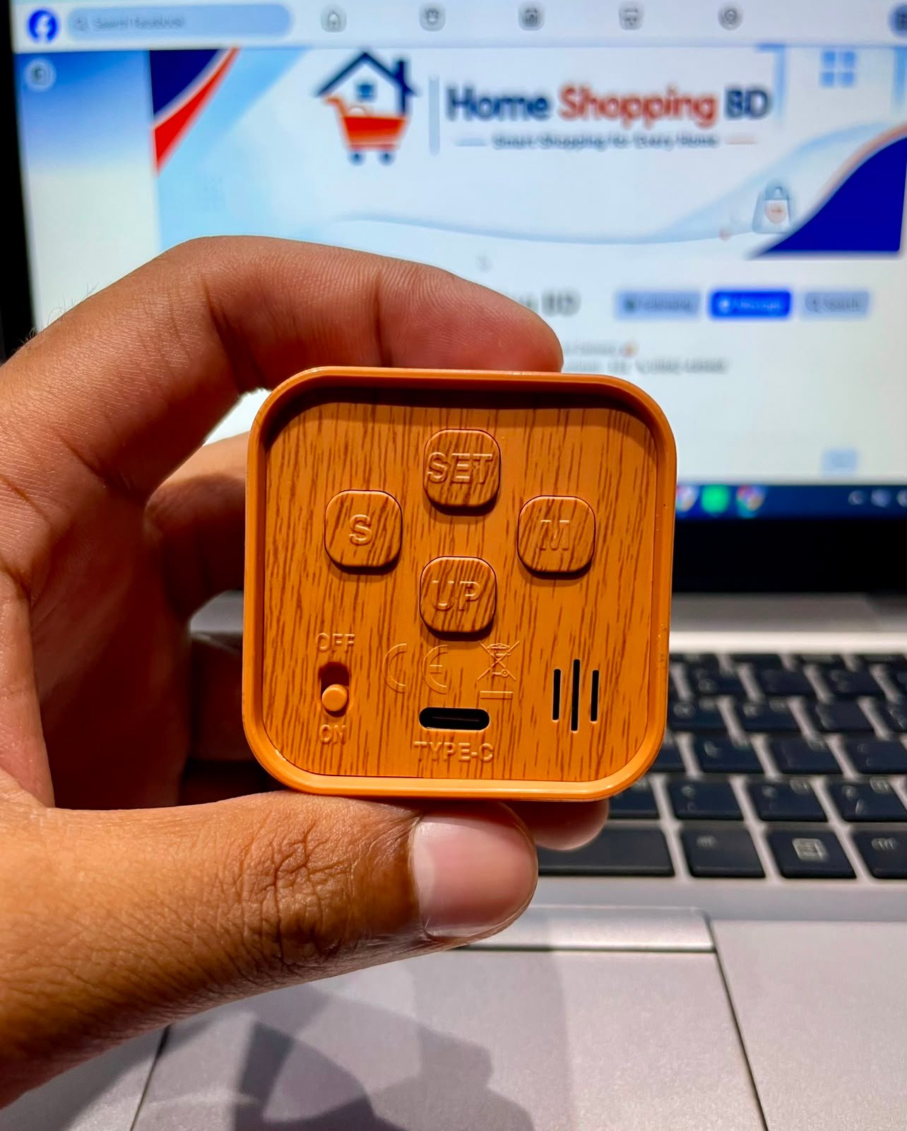 Wooden Pomodoro Cube Timer BD – 3 Months Warranty