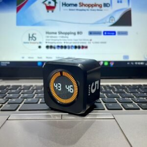 Black Productivity Cube Timer – Boost Focus & Deep Work
