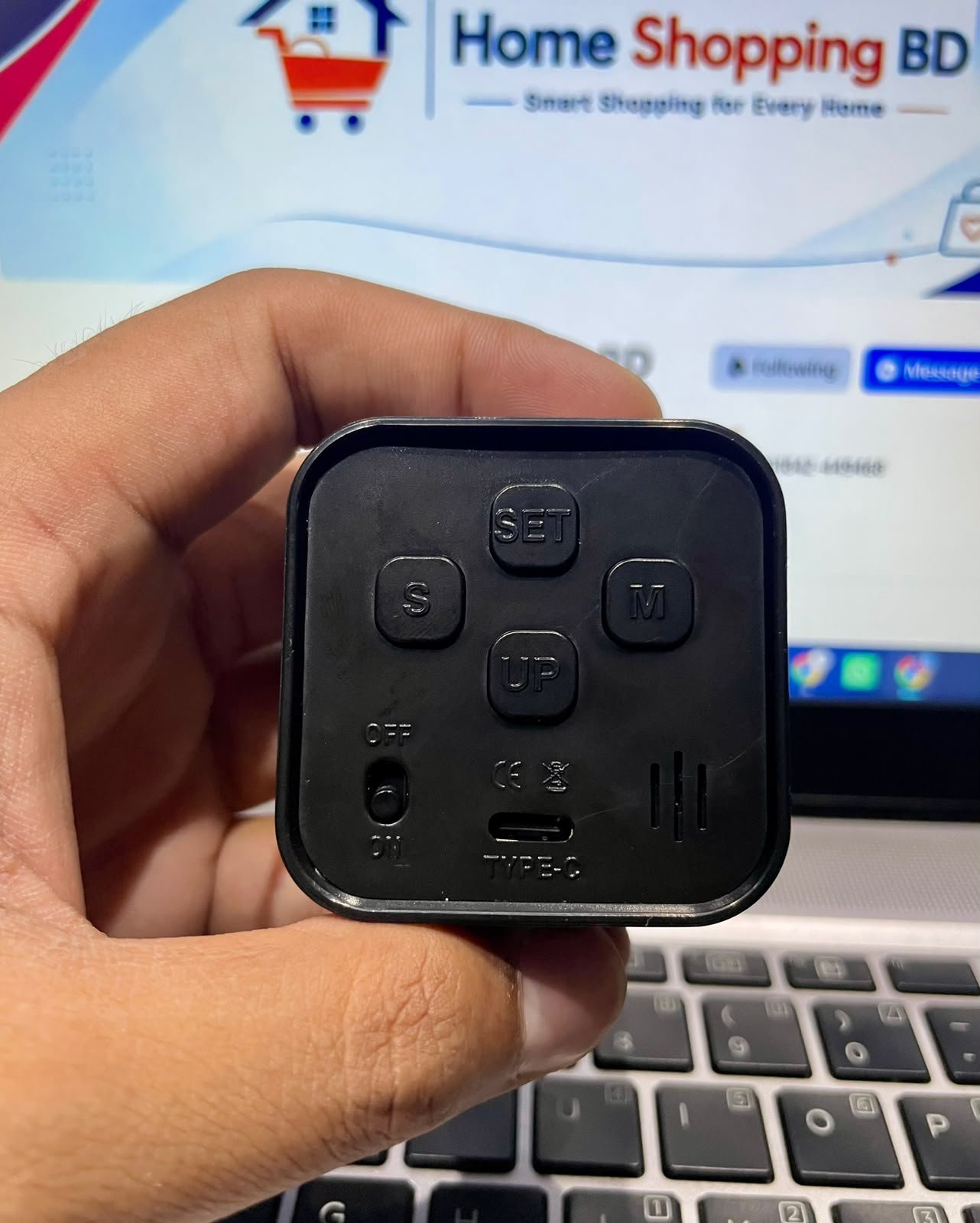 Black Productivity Cube Timer – Boost Focus & Deep Work
